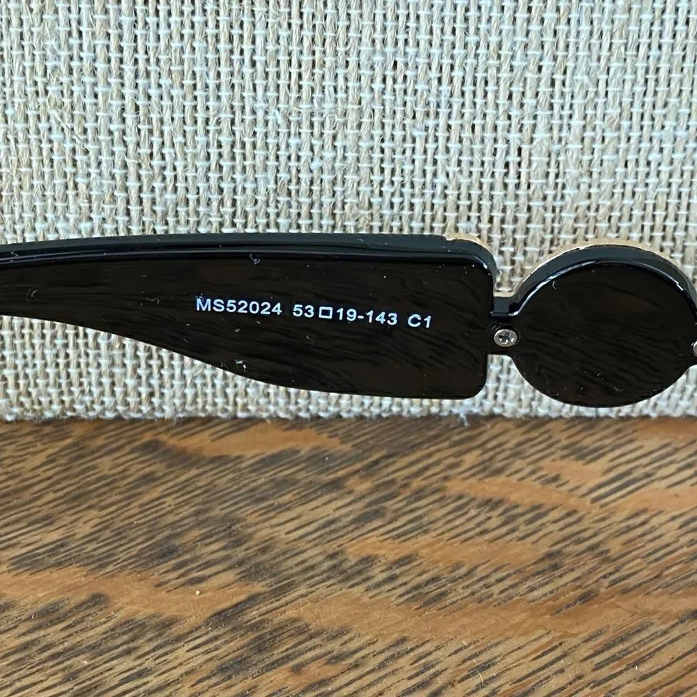 Mosanana Black Tracer Rectangle Sunglasses. New in Box (NIB).